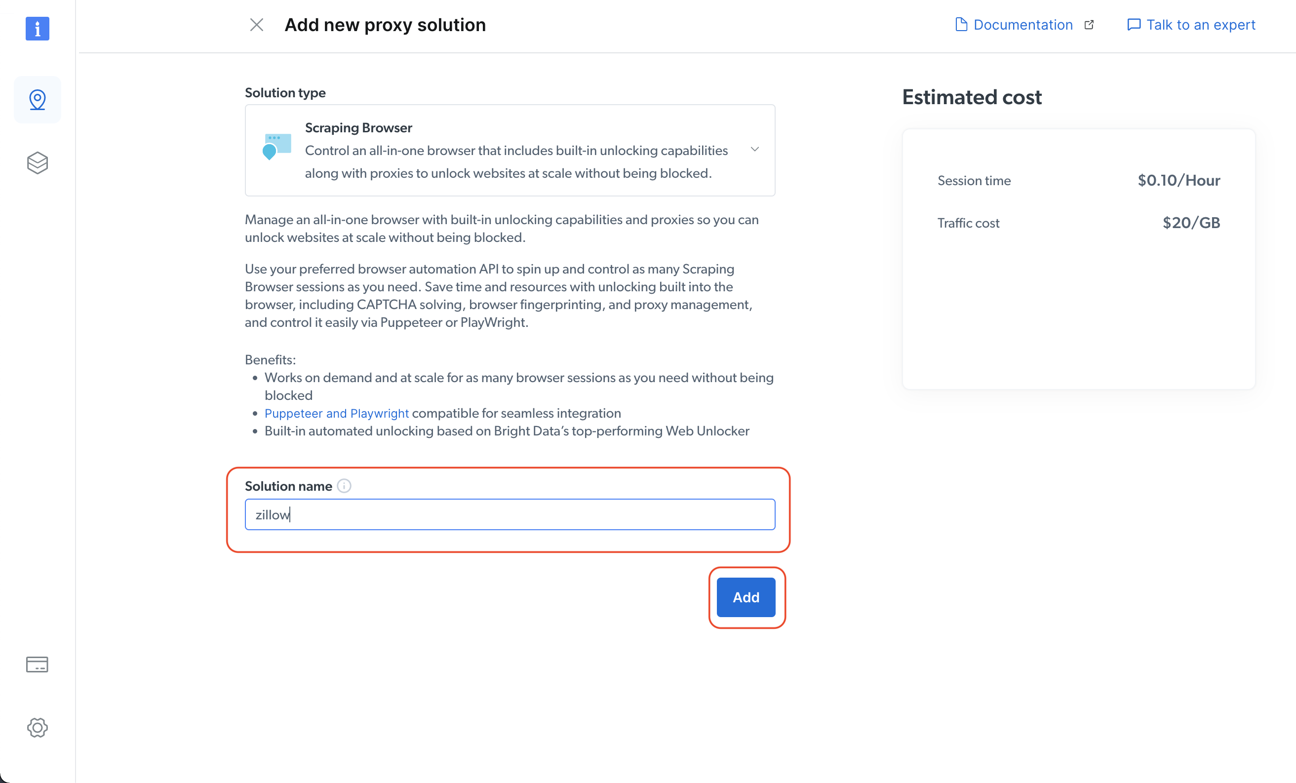 Add new proxy solution