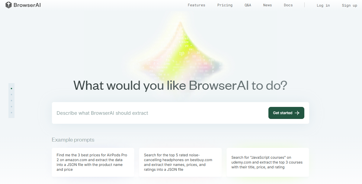 Site web de BrowserAI