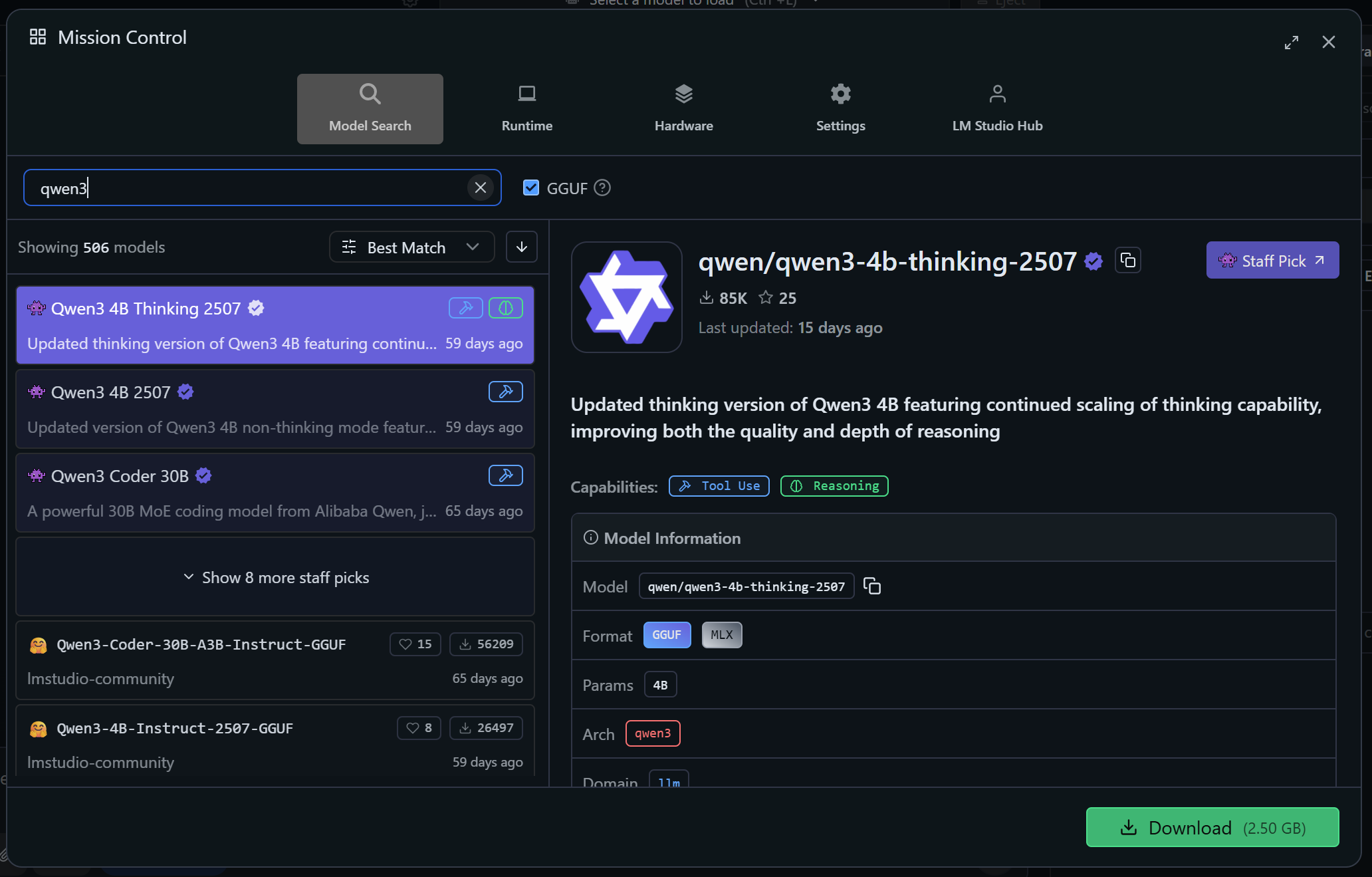 Downloading Qwen3 4B Thinking 2507